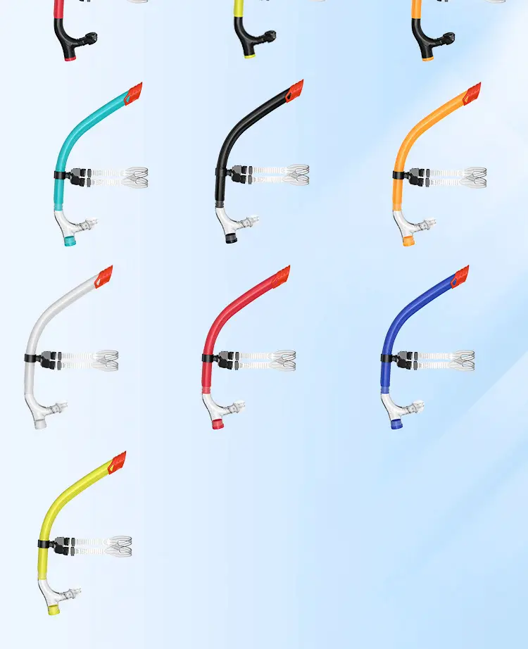 Cross-Border Swimwear, Swimming Training Snorkel, Semi-Dry Free Snorkeling Breathing Tube, Silicone Material — feature 6