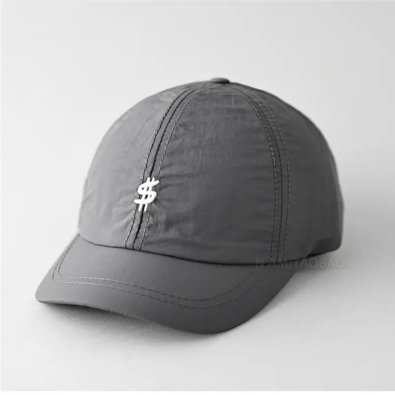 Men Grey Money Logo Baseball Cap