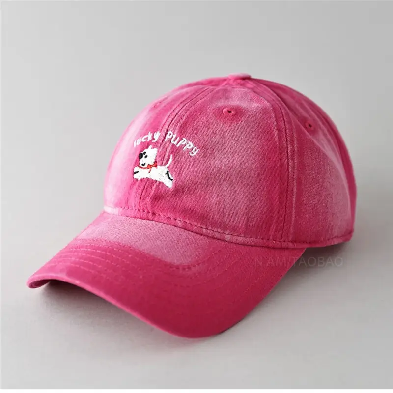 Gray Dizzy Letter Puppy Cap for Men Women - Image 10
