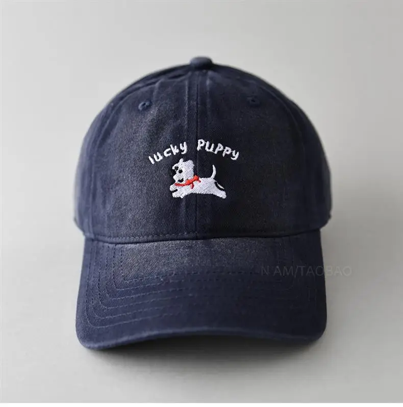 Gray Dizzy Letter Puppy Cap for Men Women — feature 10