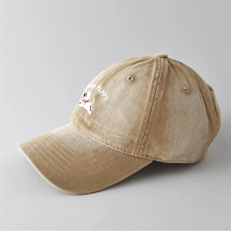 Gray Dizzy Letter Puppy Cap for Men Women — feature 12