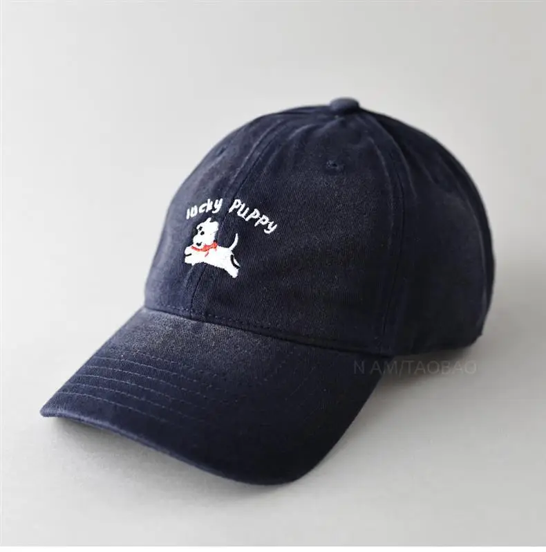 Gray Dizzy Letter Puppy Cap for Men Women — feature 9