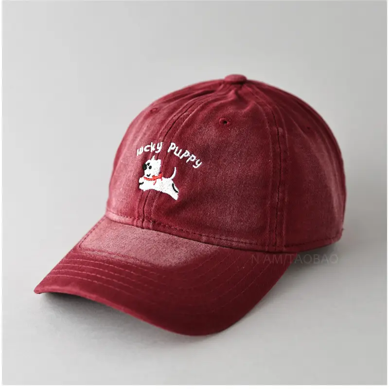 Gray Dizzy Letter Puppy Cap for Men Women - Image 7