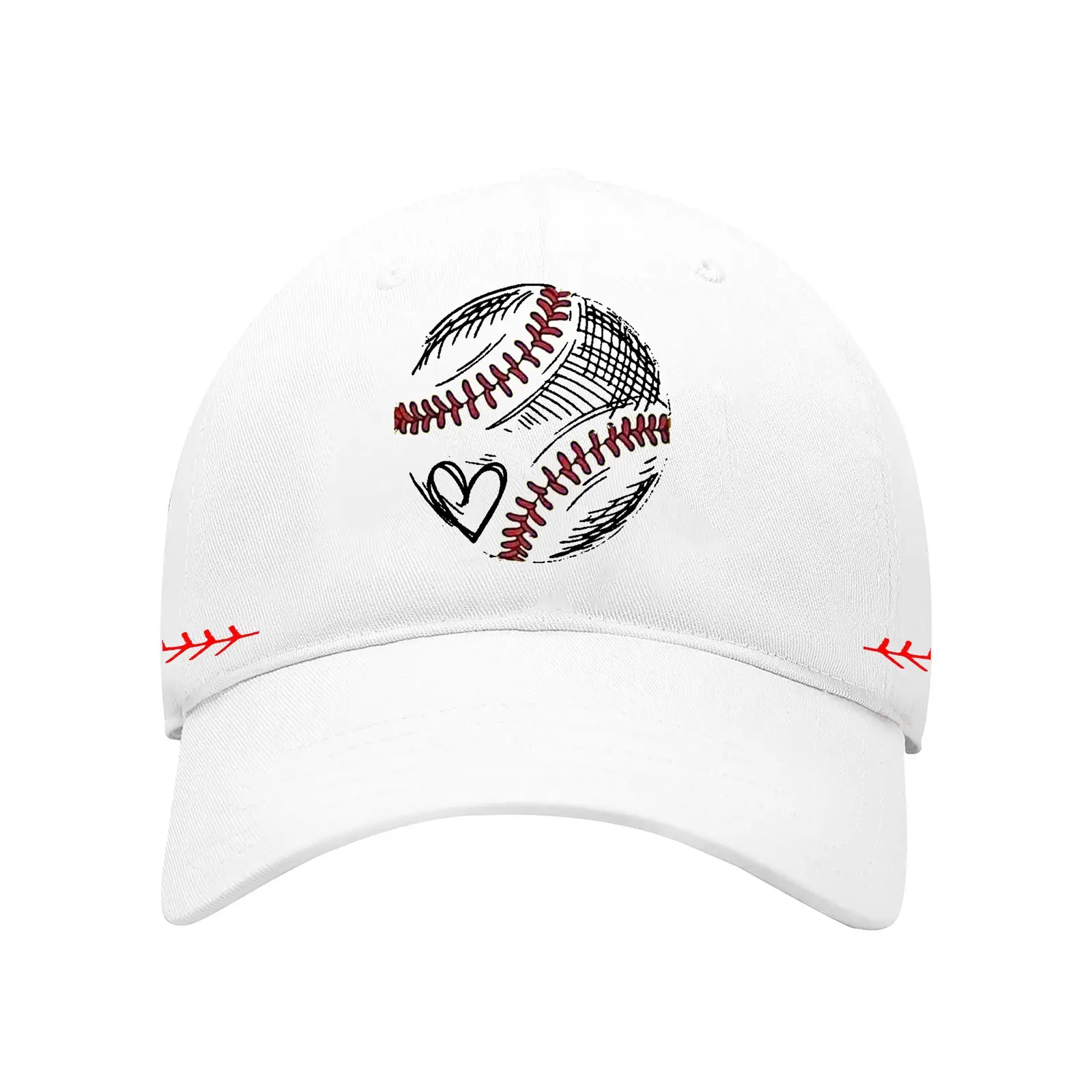 Men Baseball Cap Cross Border Daddy Soft Cotton White