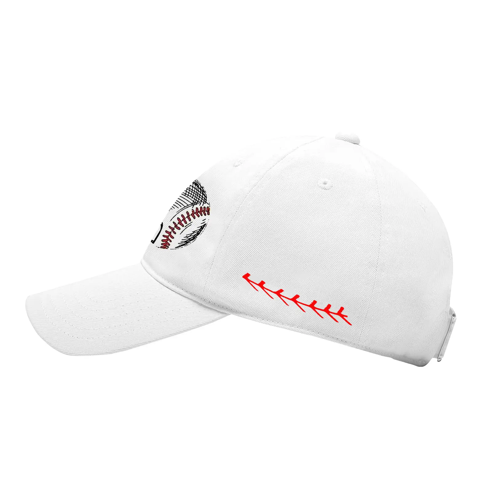 Men Baseball Cap Cross Border Daddy Soft Cotton White — feature 3