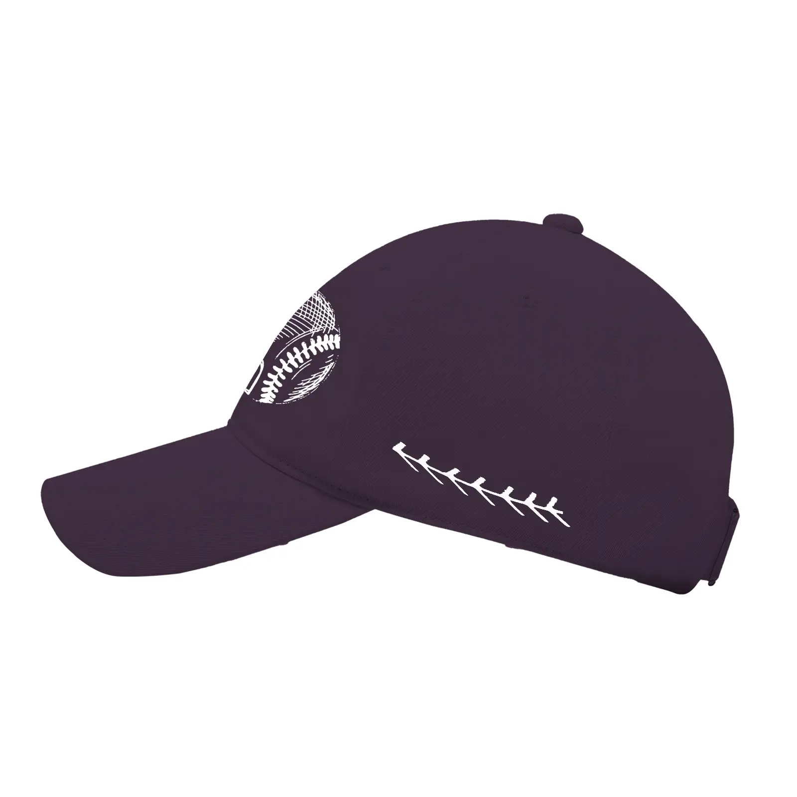 Men Baseball Cap Cross Border Daddy Soft Cotton White — feature 5