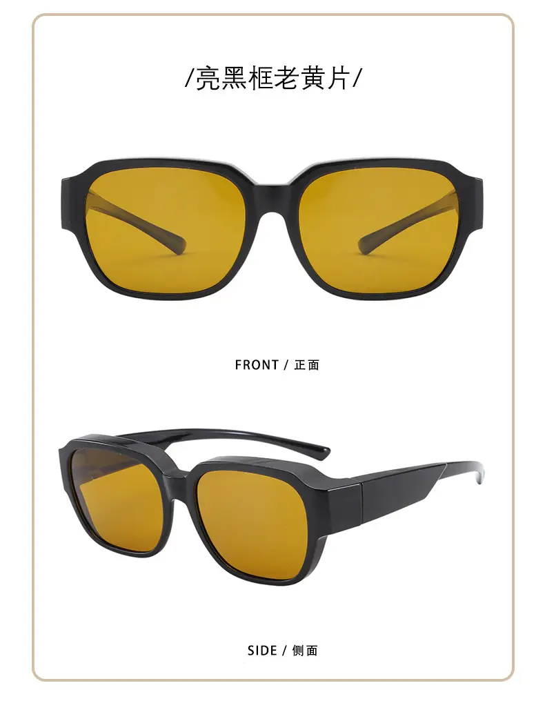 UV400 Polarized Sunglasses Black Yellow — feature 21
