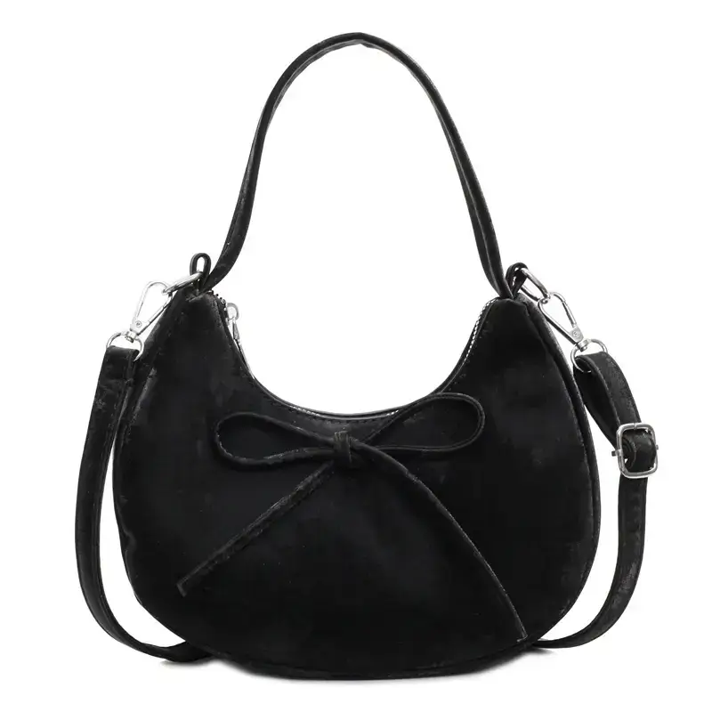 Pink Bow Shoulder Bag for Women Spring 2025 - Image 3