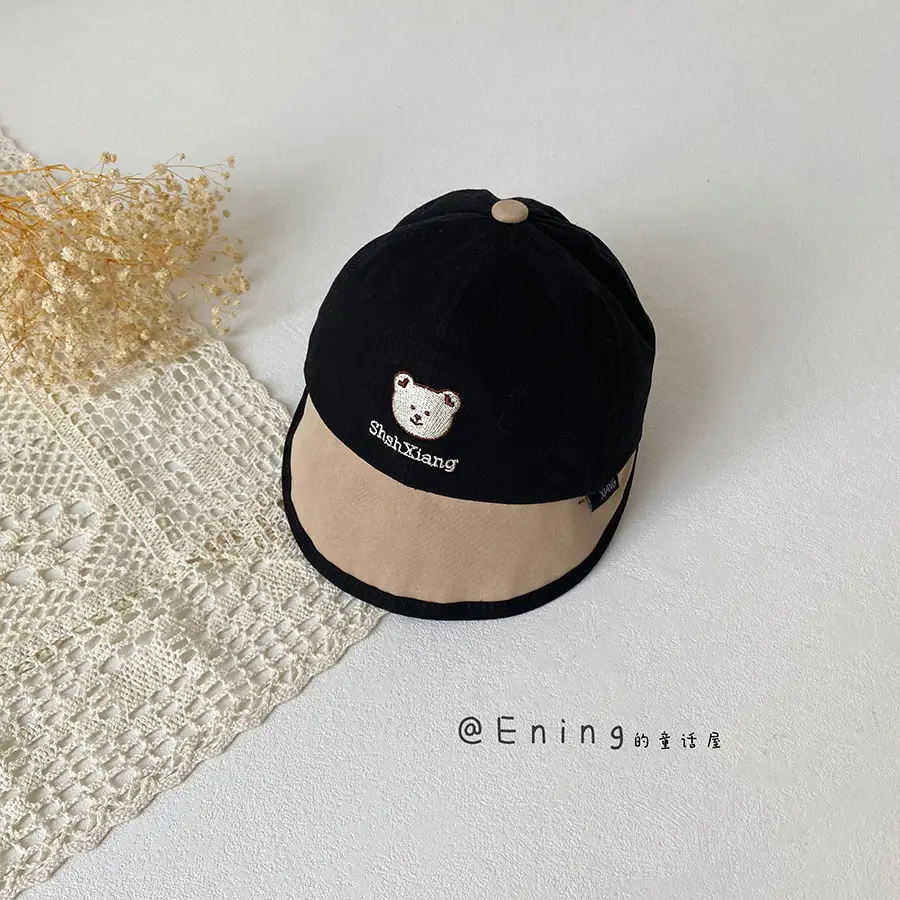 Baby Bear Duck Tongue Hat Sunscreen Cap for Kids Spring Summer - Image 5