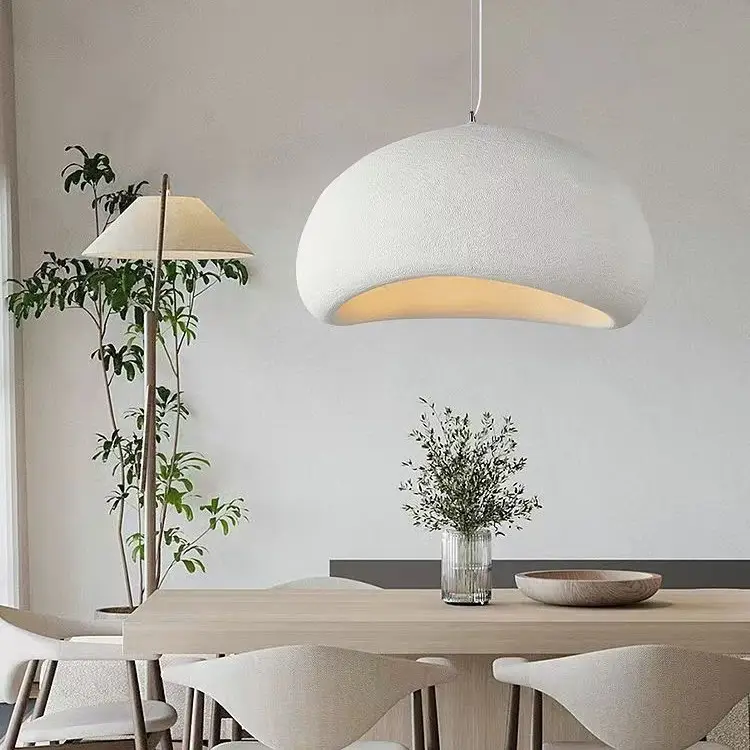Wabi-Sabi Style Chandelier, Cream-Colored Clothing Store Model Room, Homestay, Restaurant, Hotel, Open-Air Villa, Candle Living Room Lighting Fixtures
