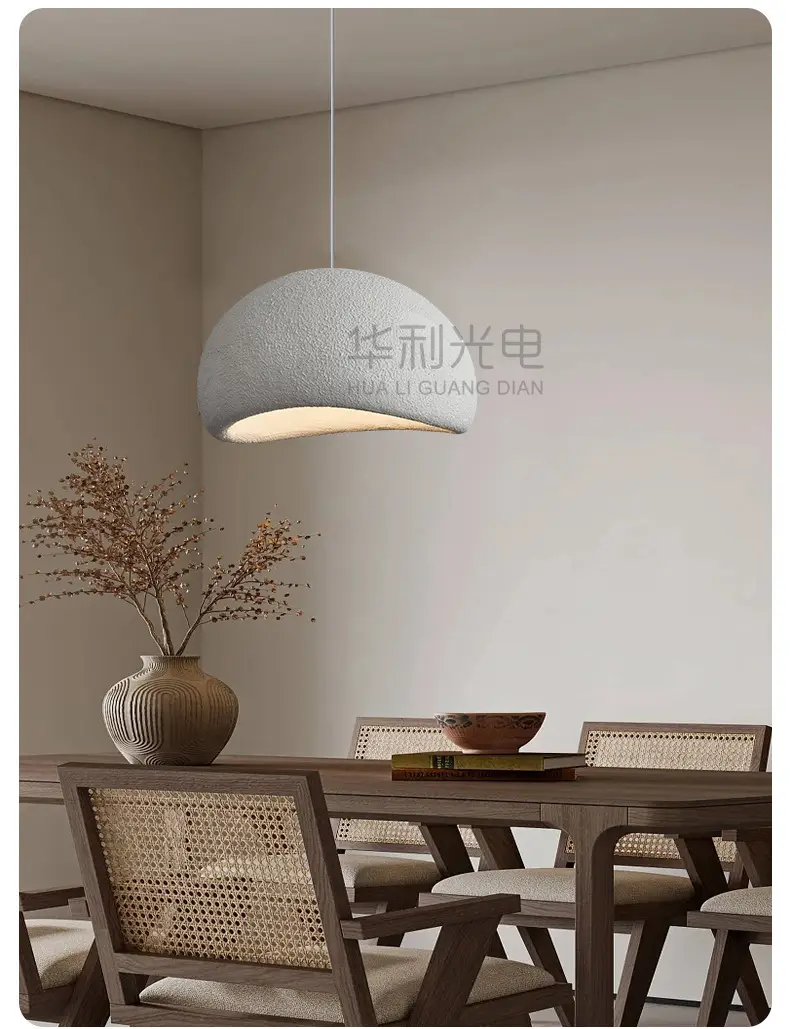 Wabi-Sabi Style Chandelier, Cream-Colored Clothing Store Model Room, Homestay, Restaurant, Hotel, Open-Air Villa, Candle Living Room Lighting Fixtures — feature 9