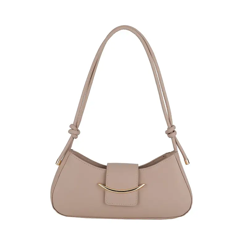 Retro French Style Shoulder Bag Beige 2025 - Image 9