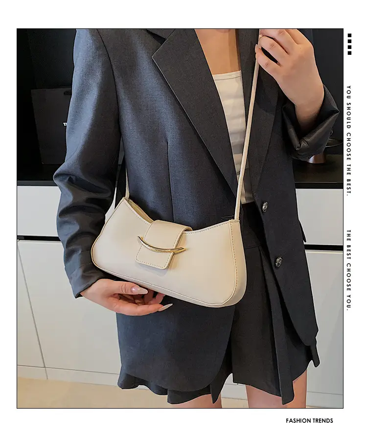 Retro French Style Shoulder Bag Beige 2025 — feature 1