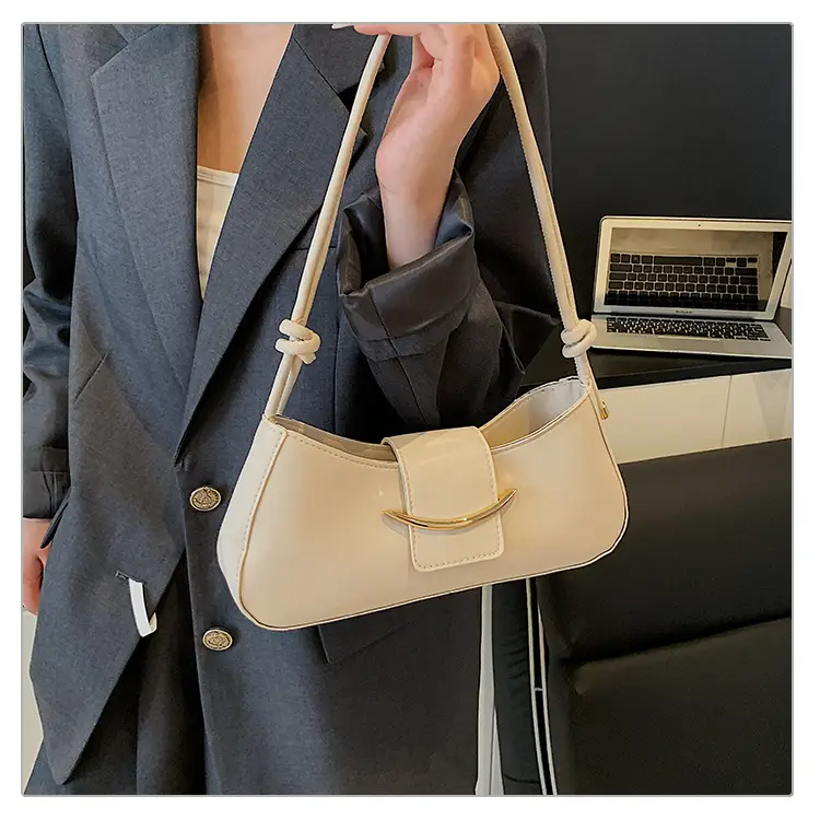 Retro French Style Shoulder Bag Beige 2025 — feature 12