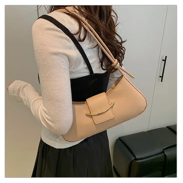 Retro French Style Shoulder Bag Beige 2025 — feature 18