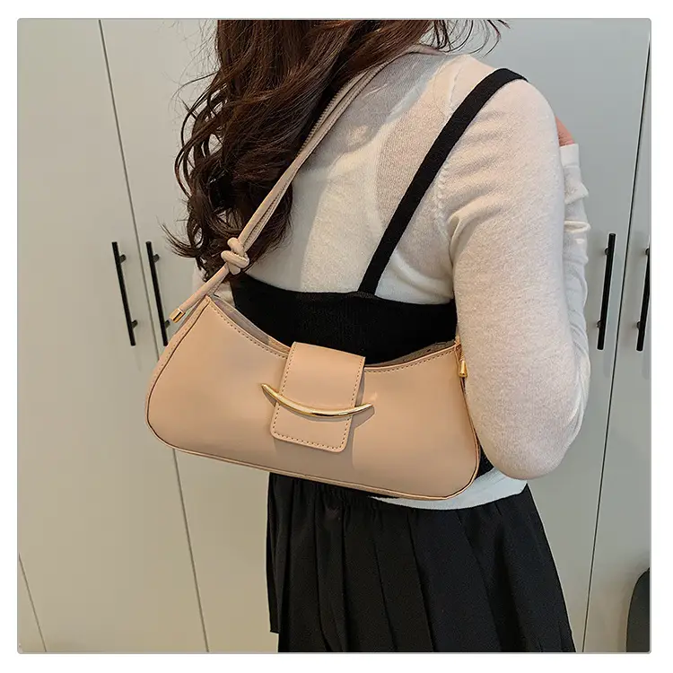 Retro French Style Shoulder Bag Beige 2025 — feature 19