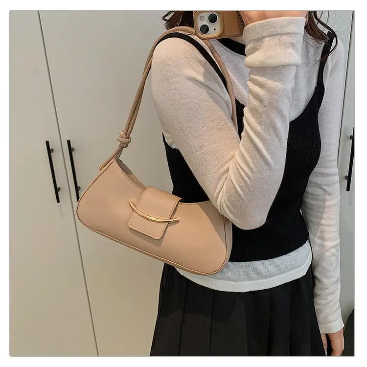 Retro French Style Shoulder Bag Beige 2025 — feature 20