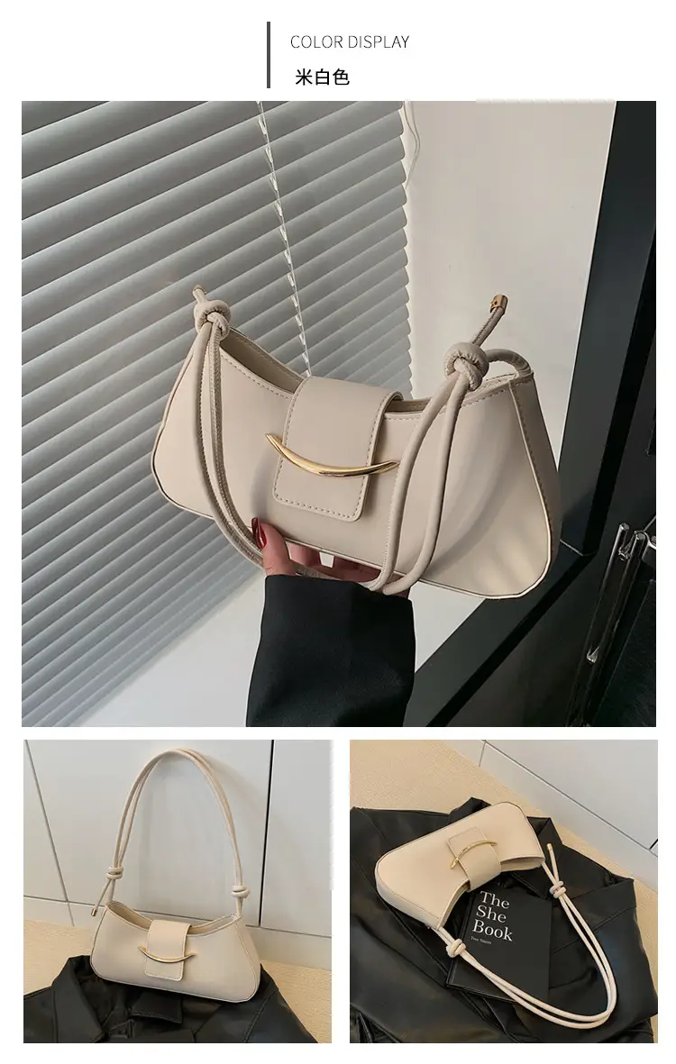 Retro French Style Shoulder Bag Beige 2025 — feature 26