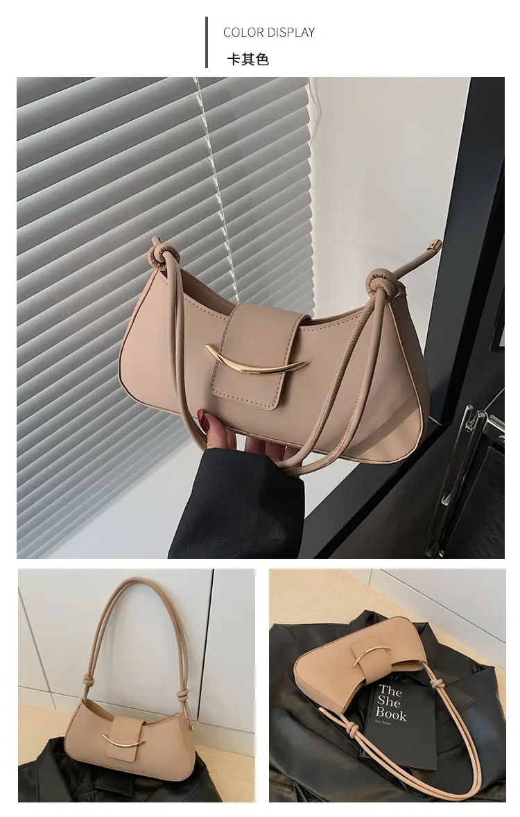 Retro French Style Shoulder Bag Beige 2025 — feature 27