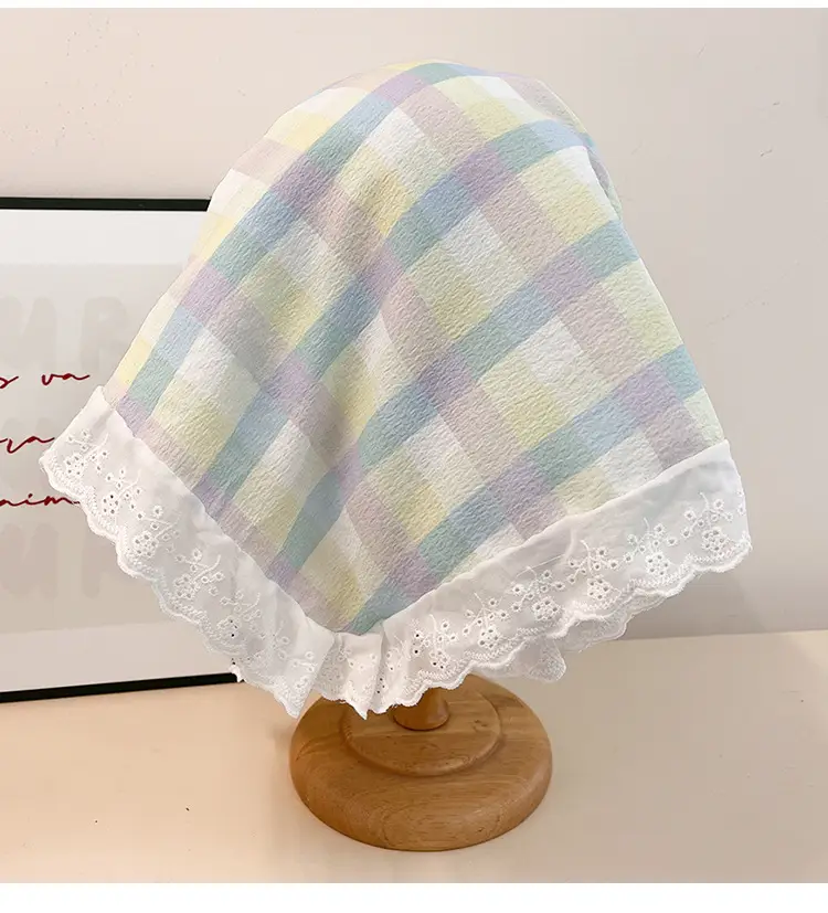 Women Plaid Duckbill Cap with Turban Scarf 2025 — feature 6