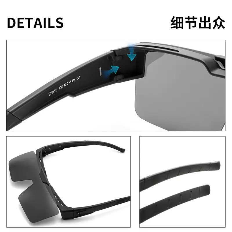 Men Windproof Polarized Sunglasses Yellow Mirror - Image 10