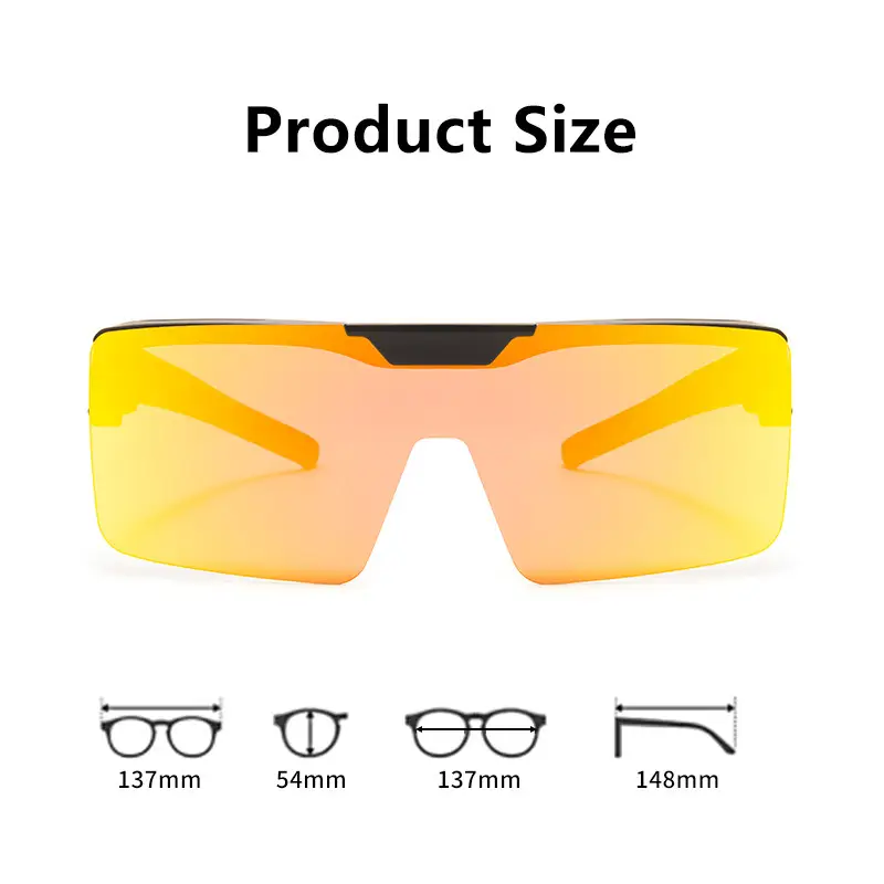 Men Windproof Polarized Sunglasses Yellow Mirror - Image 11