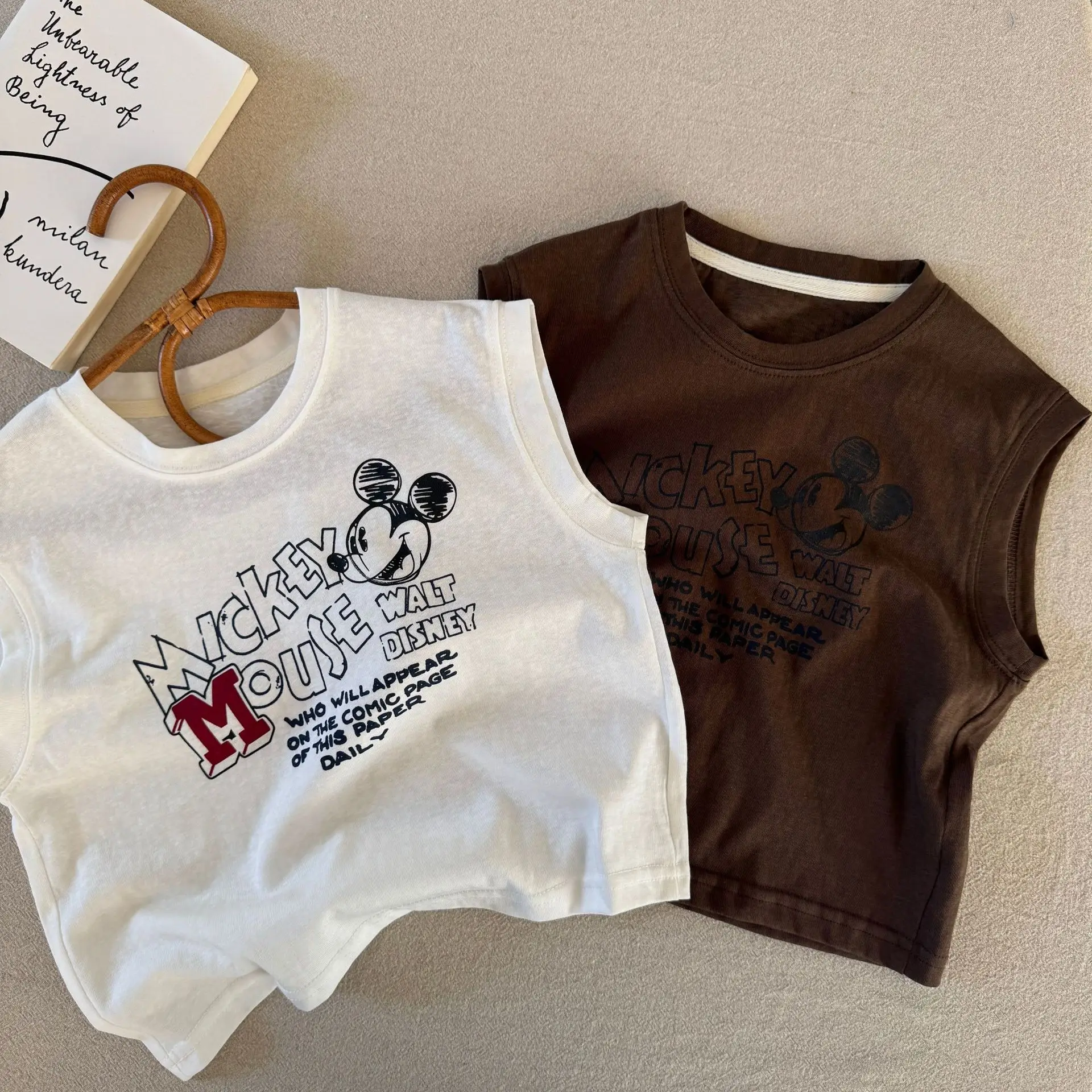2025 Summer Cotton T-Shirt Set for Boys Girls Letter Print Casual Wear — feature 10