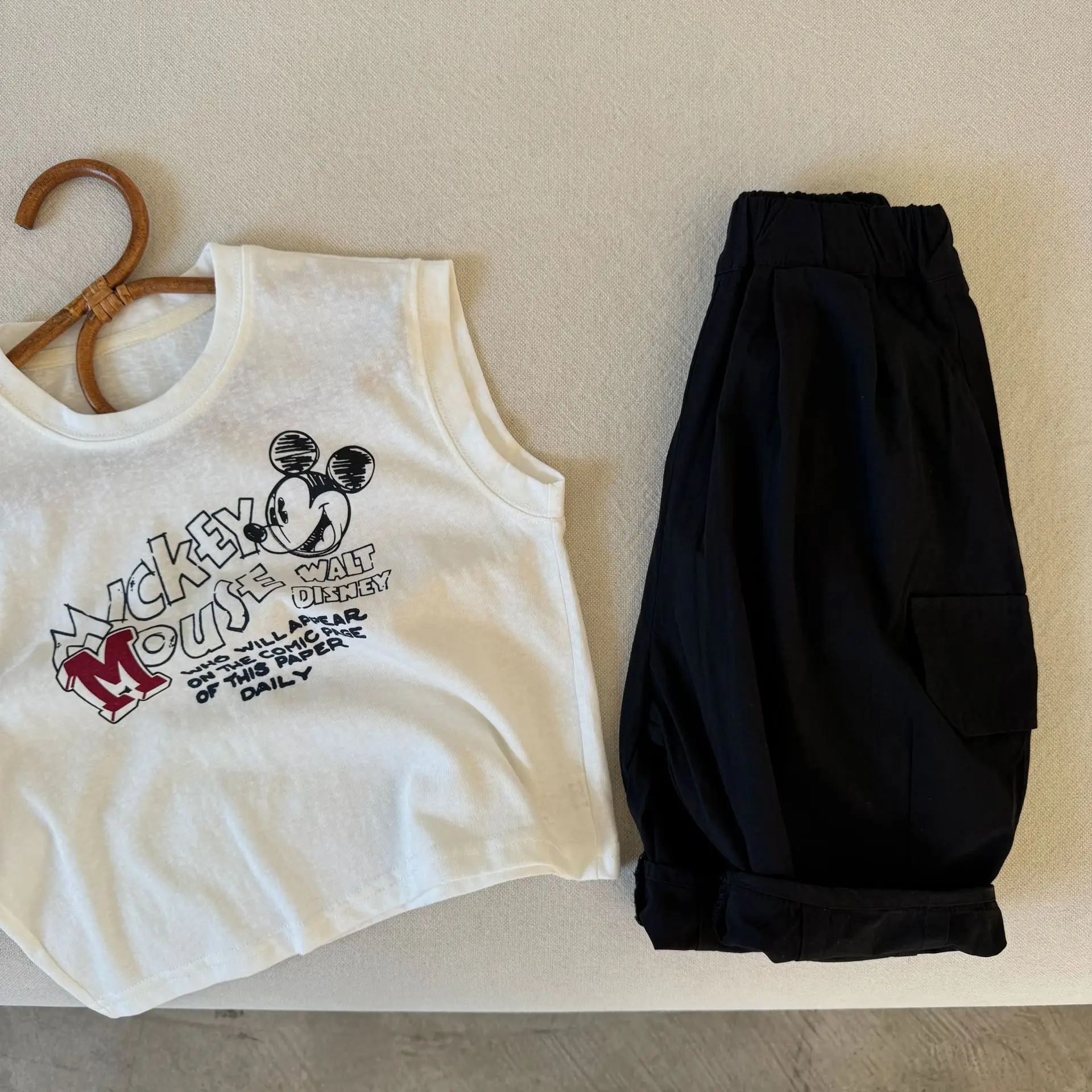 2025 Summer Cotton T-Shirt Set for Boys Girls Letter Print Casual Wear — feature 4