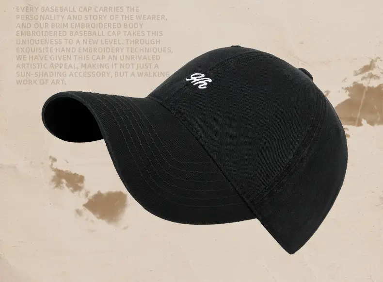 Black Korean Baseball Cap SF Logo 48h Delivery — feature 9