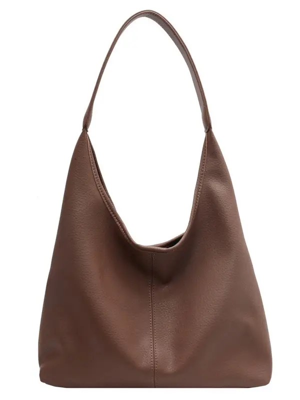 Women's Large Capacity Tan Tote Bag Single Shoulder 2026 - Image 9