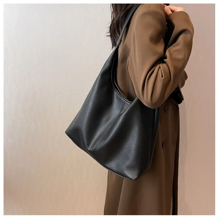 Women's Large Capacity Tan Tote Bag Single Shoulder 2026 — feature 18