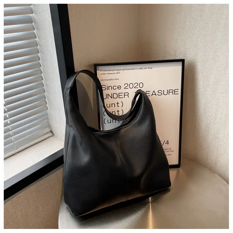 Women's Large Capacity Tan Tote Bag Single Shoulder 2026 — feature 4