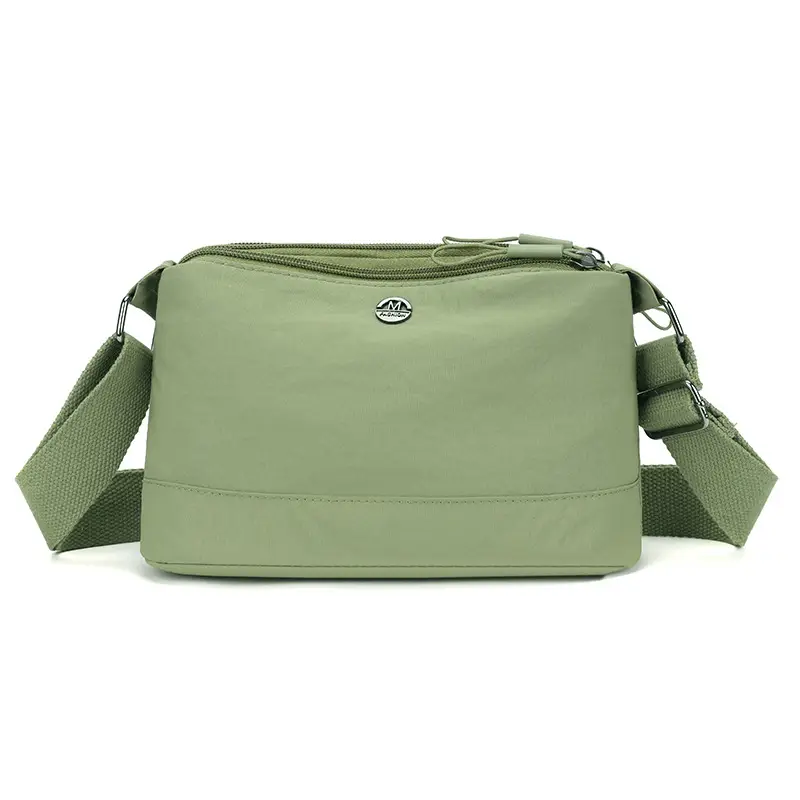 Women's Japanese Style Square Bag Brown Multi-layer Storage - Image 2