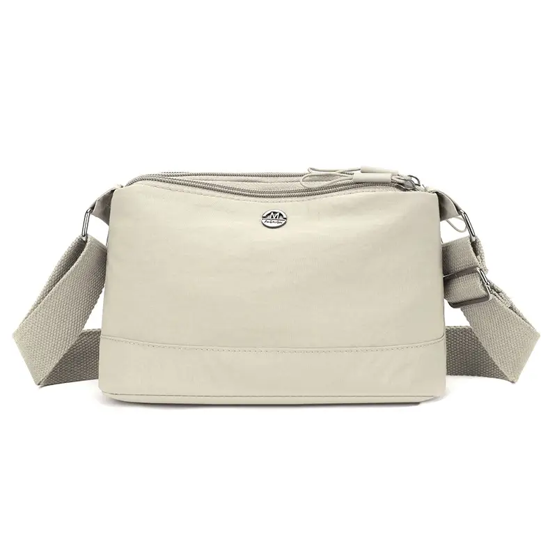 Women's Japanese Style Square Bag Brown Multi-layer Storage - Image 5