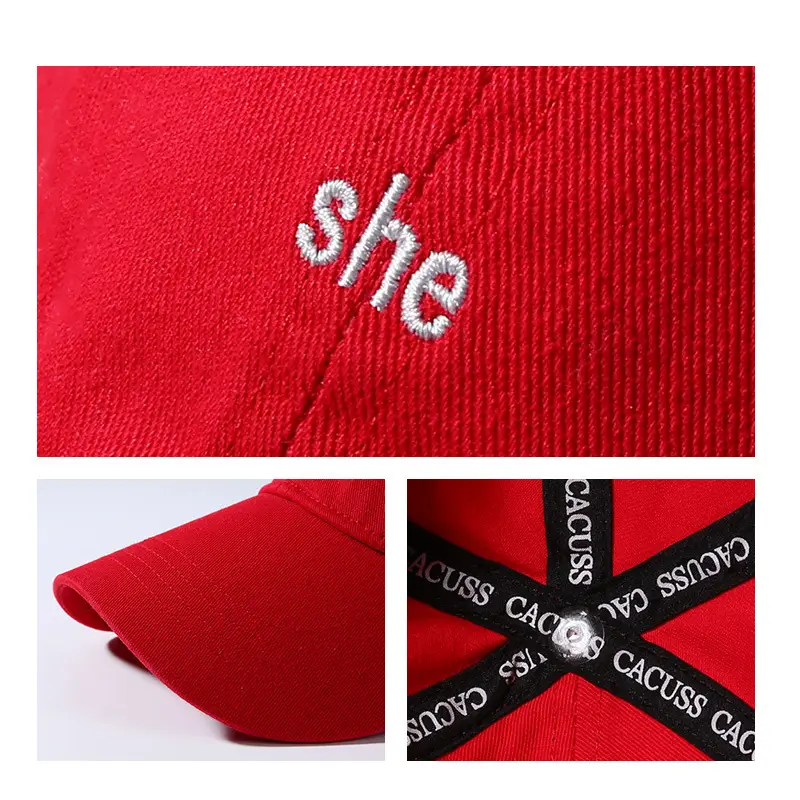 White Embroidered Baseball Cap for Men Women