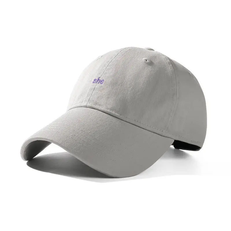 White Embroidered Baseball Cap for Men Women