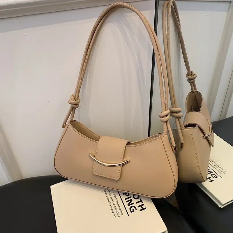 Black French Style Crossbody Bag for Women - Image 2