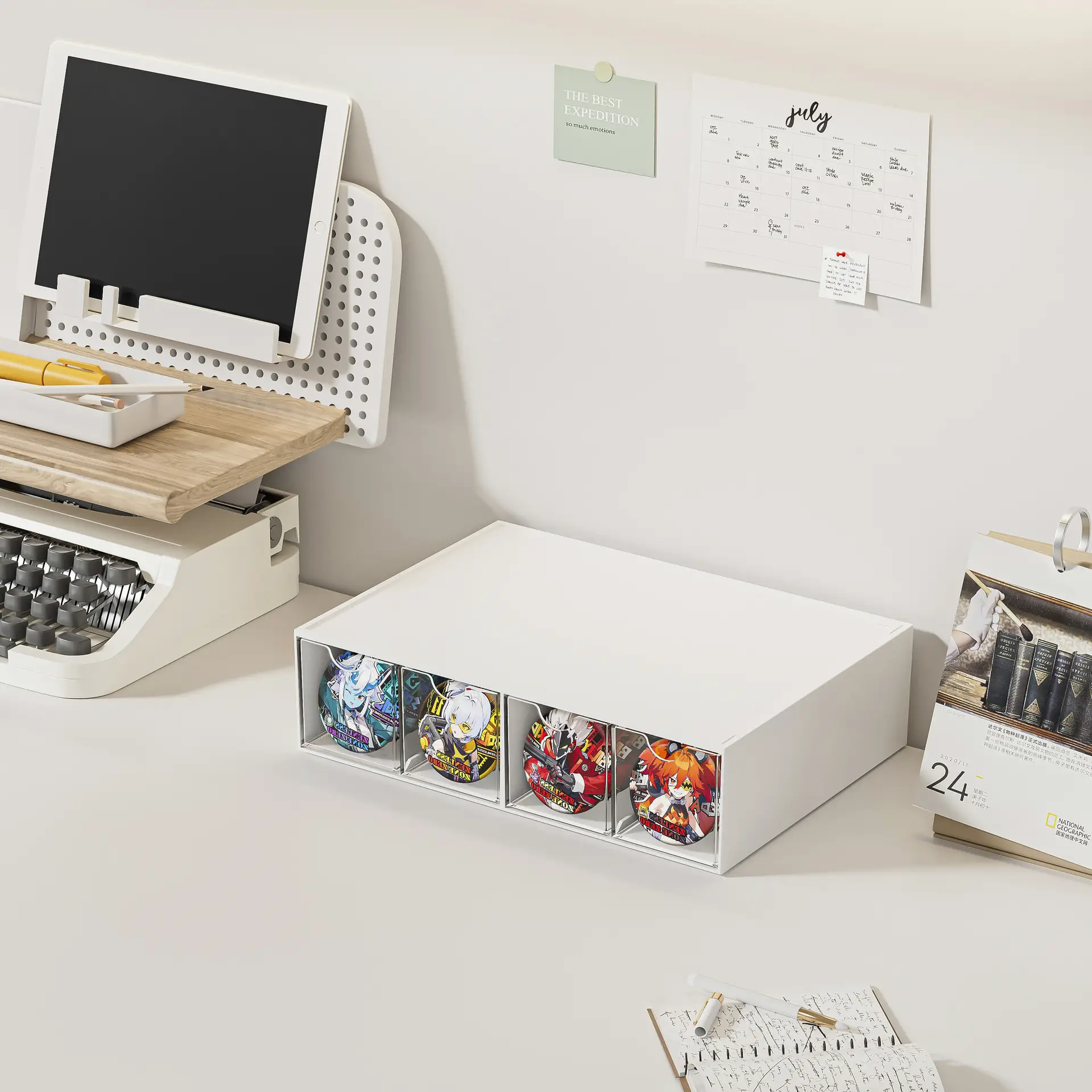 Transparent Multi-Layer Makeup Brush & Lipstick Storage Box - Image 3