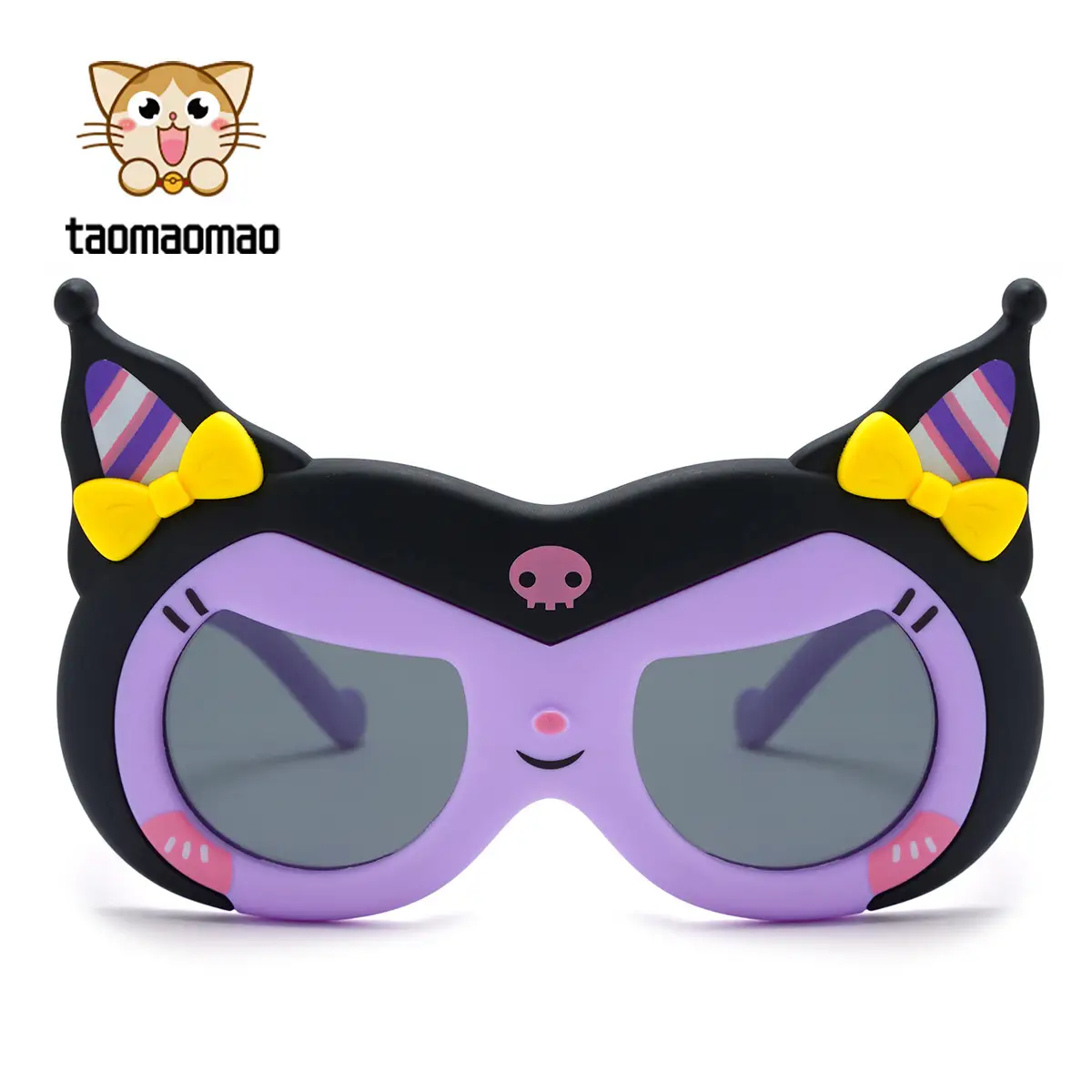 Kids Cartoon Sunscreen Sunglasses Purple Black - Image 6