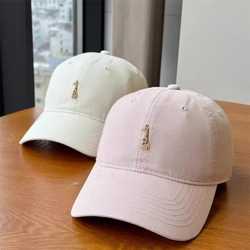 Women Face-Slimming Duckbill Cap Brown Summer Sunshade — feature 1