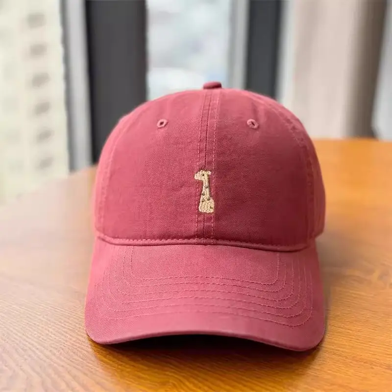 Women Face-Slimming Duckbill Cap Brown Summer Sunshade — feature 12