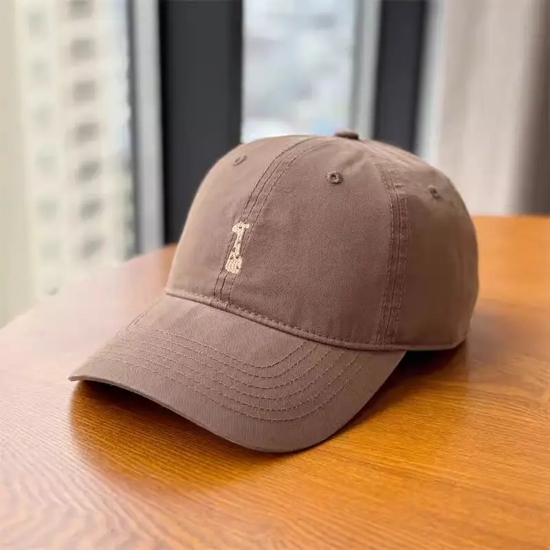 Women Face-Slimming Duckbill Cap Brown Summer Sunshade - Image 6