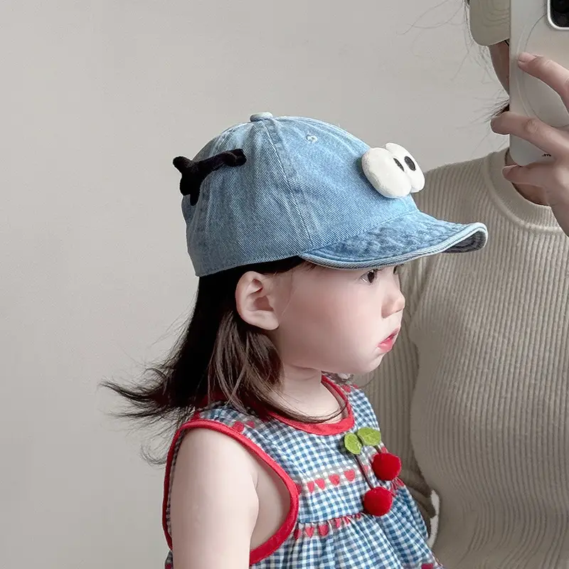 Baby Denim Cap with Cute Eyes Sun Hat — feature 6