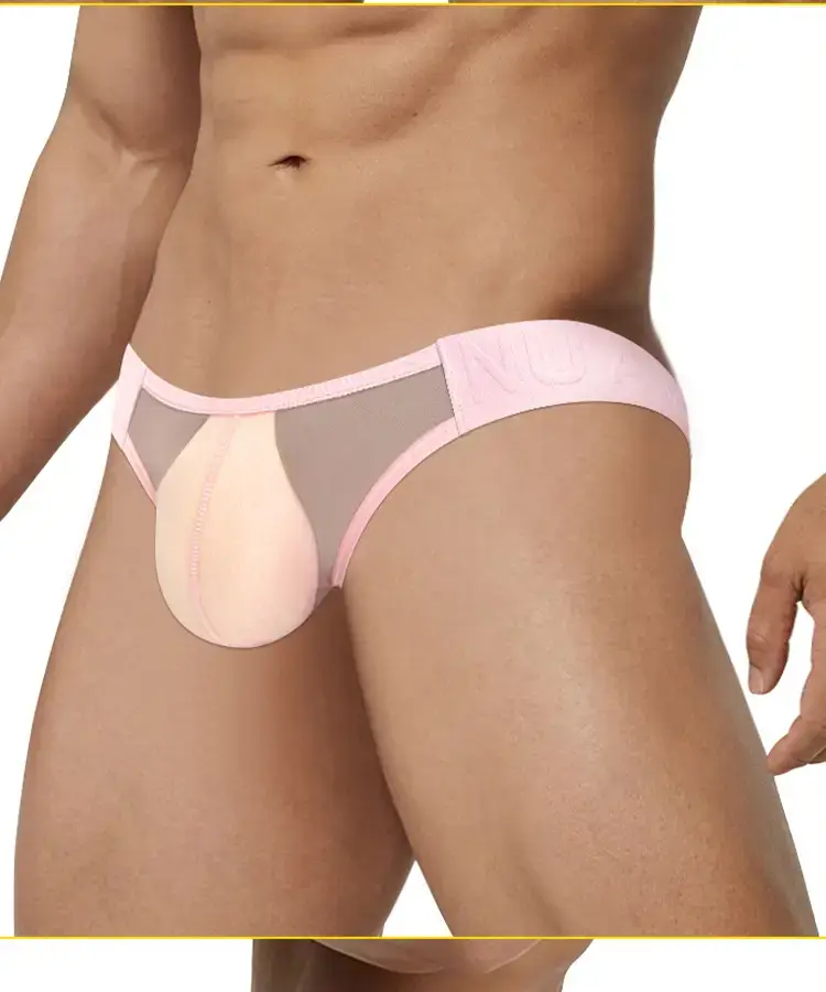 Men's Black Triangle Belt Transparent Underwear — feature 12