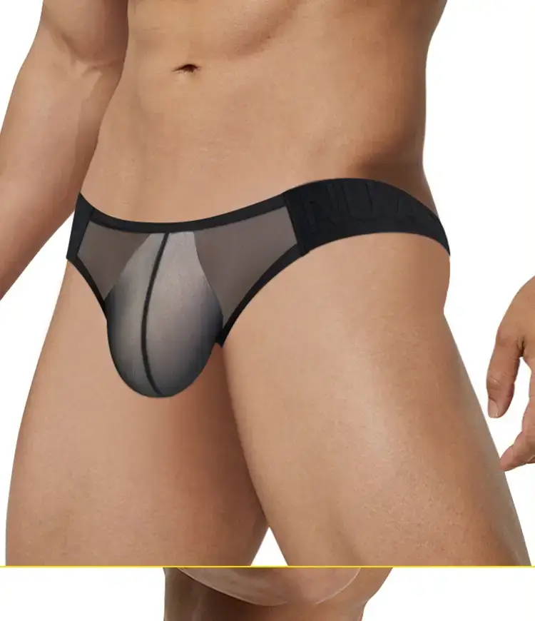 Men's Black Triangle Belt Transparent Underwear — feature 15