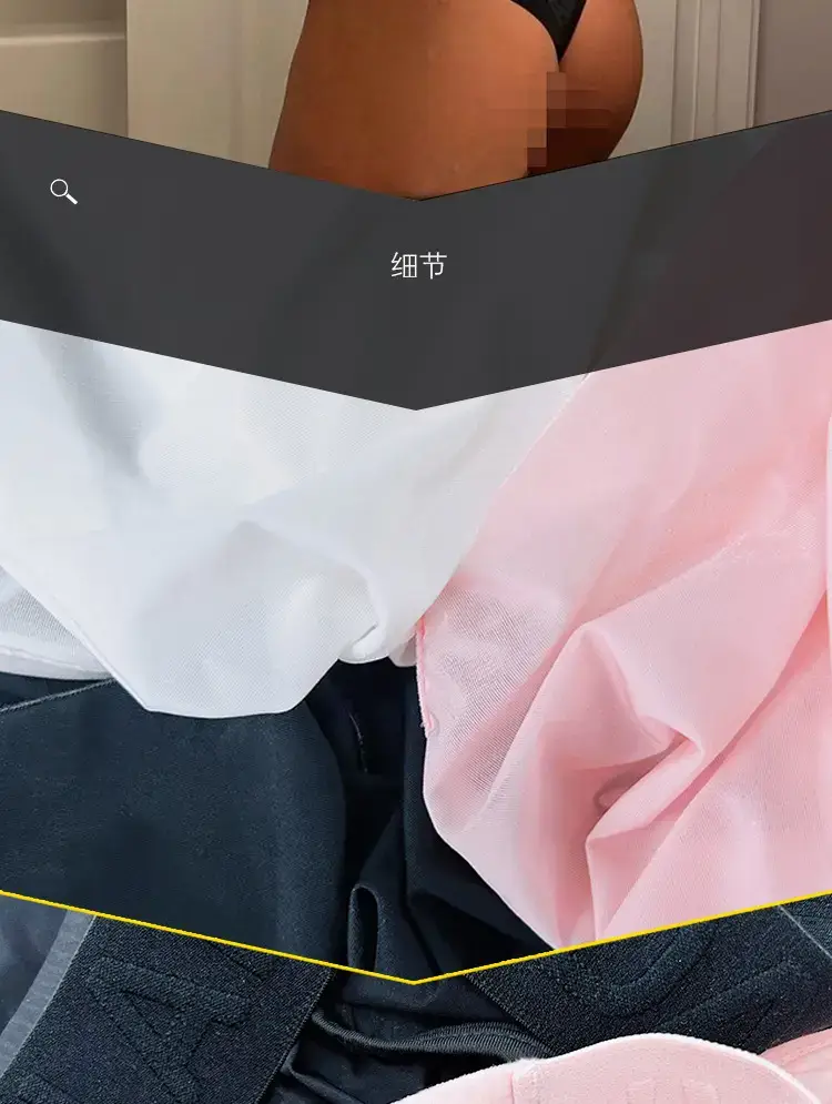 Men's Black Triangle Belt Transparent Underwear — feature 4