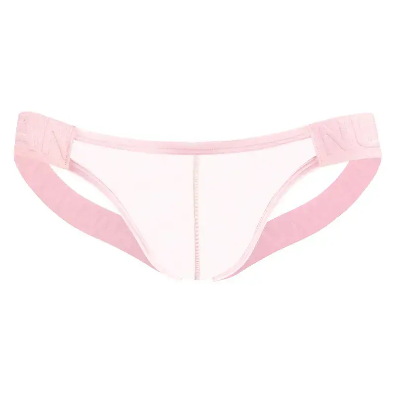 Men's Black Triangle Belt Transparent Underwear - Image 3