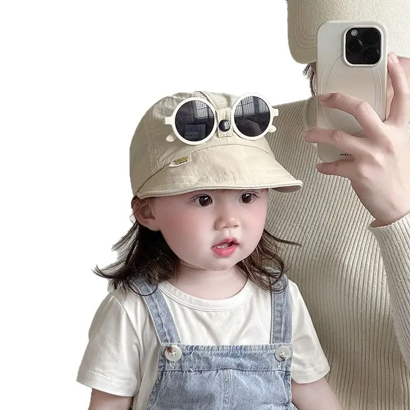 Baby Sun Hat with Sunglasses & Overdears - Image 6