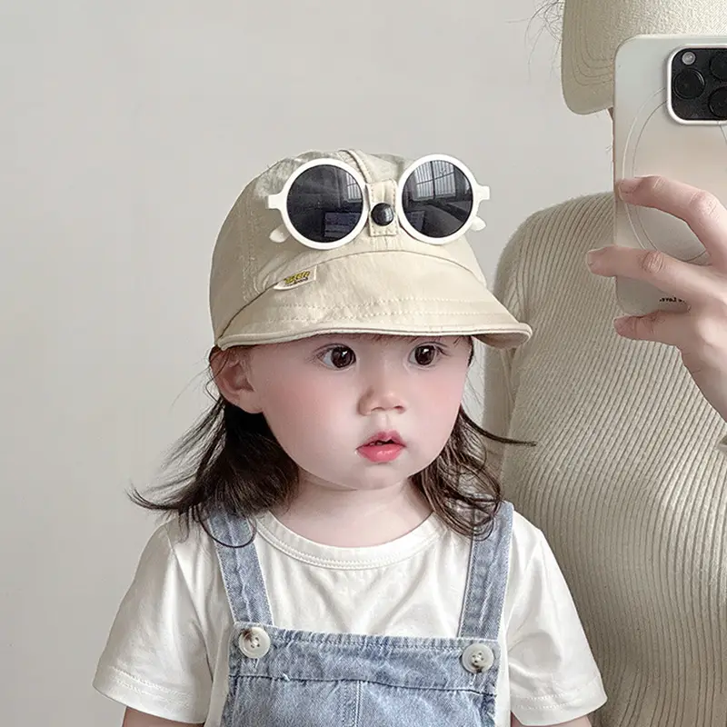 Baby Sun Hat with Sunglasses & Overdears — feature 5