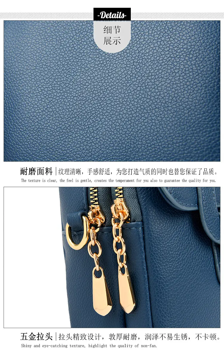 Black Leather Crossbody Bag for Women Mobile Phone Shoulder Bag — feature 17